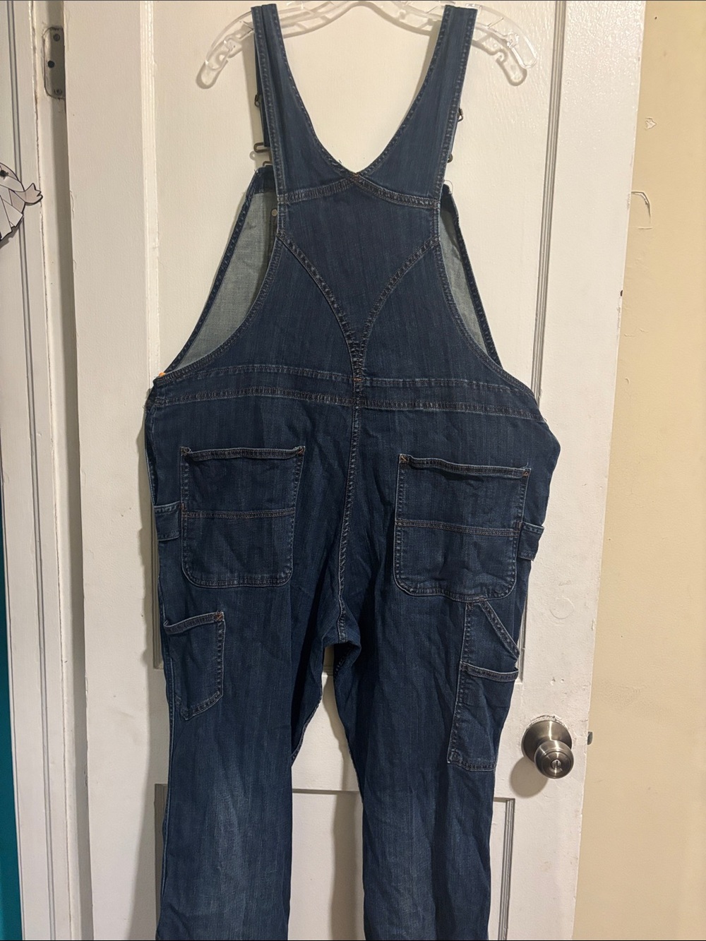 Carhartt Dark Blue Denim Women's Overalls - Picture 9 of 10